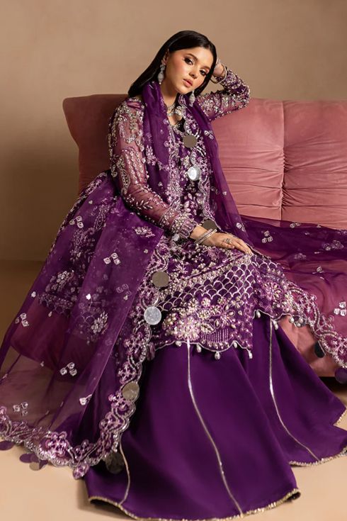 Maria Osama Khan Organza 3 piece suit Sheesham
