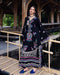 Mushq Embroidered Karandi Suit Midnight Rune