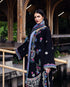 Mushq Embroidered Karandi Suit Midnight Rune