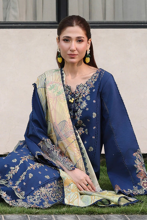 Rang Rasiya Embroidered Lawn suit Mina