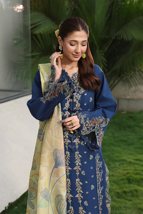Rang Rasiya Embroidered Lawn suit Mina