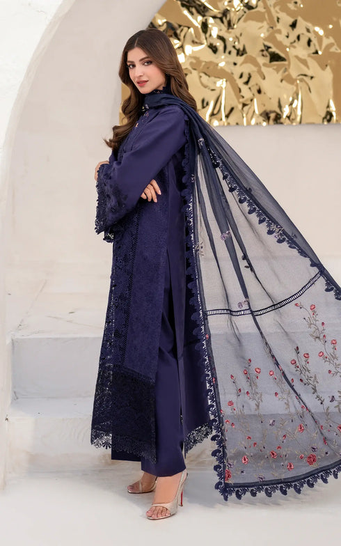Asifa Nabeel Embroidered Lawn Suit Nile