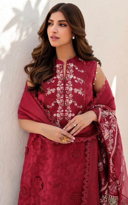 Asifa Nabeel Embroidered Lawn Suit Opium