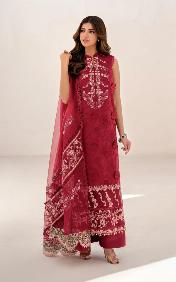 Asifa Nabeel Embroidered Lawn Suit Opium