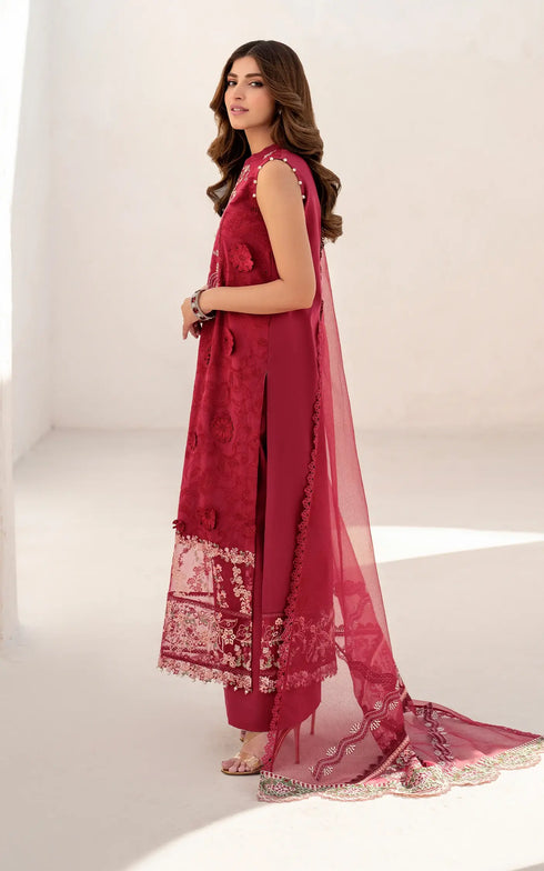 Asifa Nabeel Embroidered Lawn Suit Opium