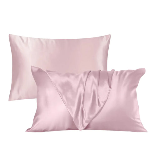 Satin Silk Pillow Case Pack of 2 | 50x75 cm