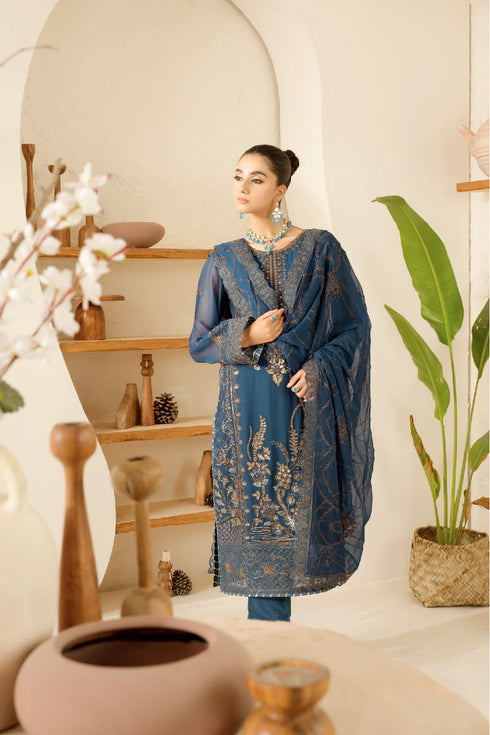 Ramsha Embroidered Chiffon Suit BB-101