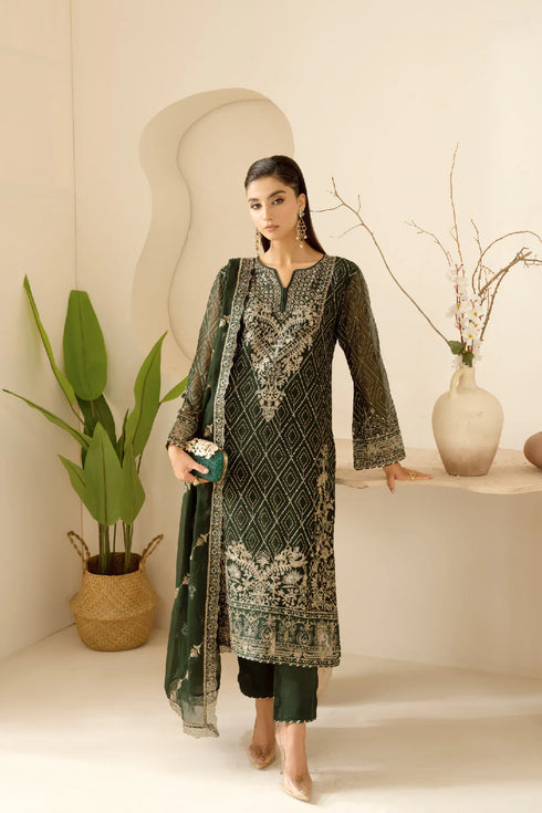 Ramsha Embroidered Chiffon Suit BB-103