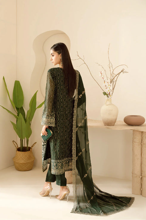 Ramsha Embroidered Chiffon Suit BB-103