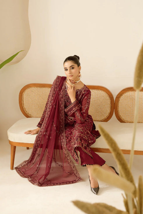 Ramsha Embroidered Chiffon Suit BB-105