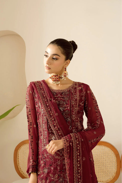 Ramsha Embroidered Chiffon Suit BB-105