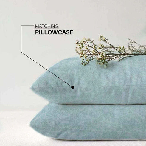 Istanbul Duck Egg Duvet Cover Set | 100% Cotton | Stylish Print