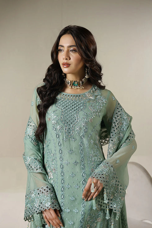 Maryams Embroidered Chiffon Suit A-12008