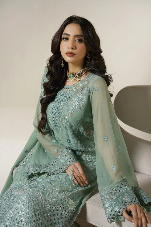 Maryams Embroidered Chiffon Suit A-12008