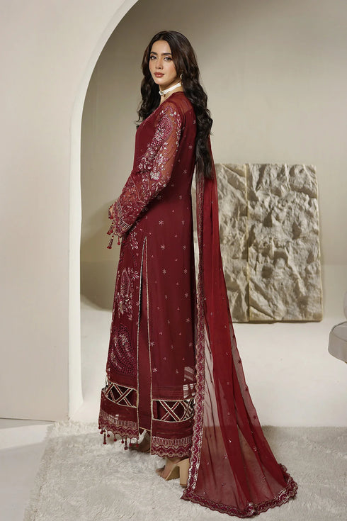 Maryams Embroidered Chiffon Suit A-12001