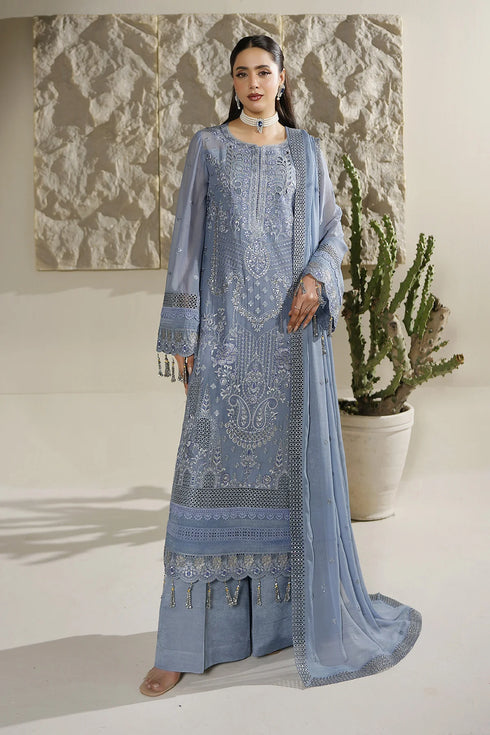 Maryams Embroidered Chiffon Suit A-12005