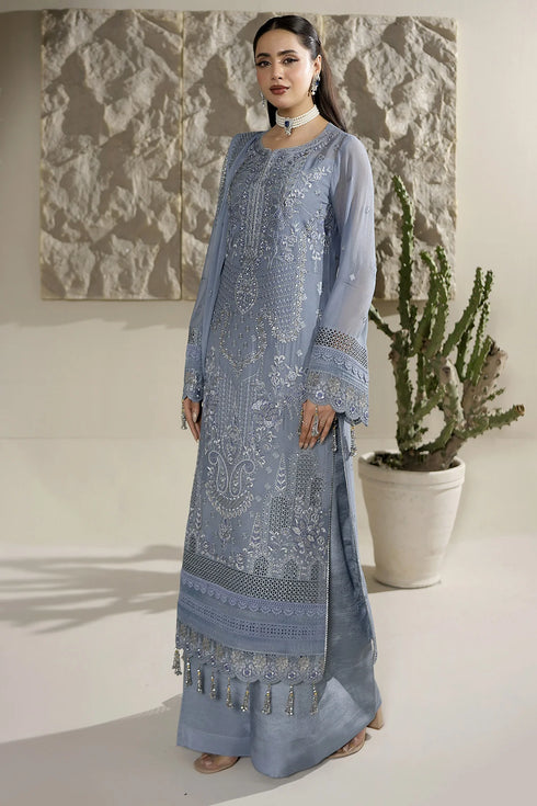 Maryams Embroidered Chiffon Suit A-12005