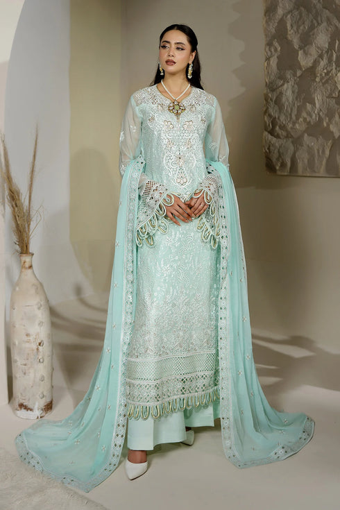Maryams Embroidered Chiffon Suit A-12002
