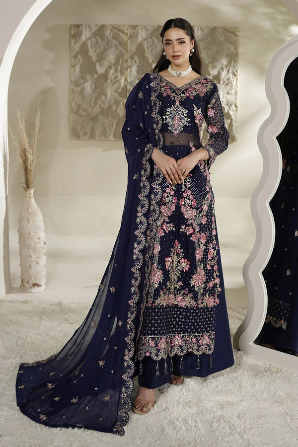 Maryams Embroidered Chiffon Suit A-12007