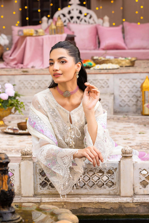 Adan Libas Embroidered Khaadi Net Suit EID EDIT-04