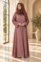 Rafia Embroidered Viscose 2 Piece Abaya G225