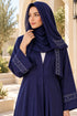Rafia Embroidered Viscose 2 Piece Abaya G227