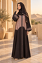 Rafia Embroidered Viscose 2 Piece Abaya G228