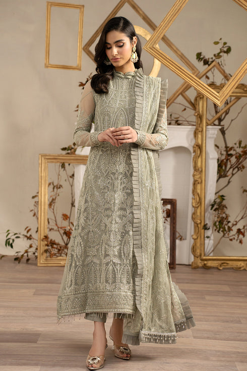 Zarif Embroidered Net 3 piece suit ZRN 05