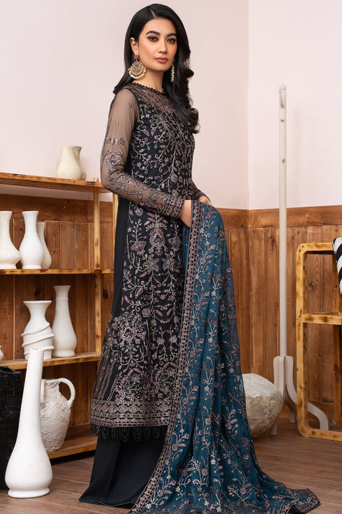 Zarif Embroidered Net 3 Piece Suit ZLM-02