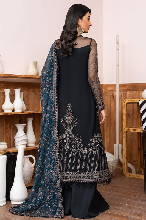 Zarif Embroidered Net 3 Piece Suit ZLM-02