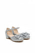 Kids Silver Glitter Shoes BS-608