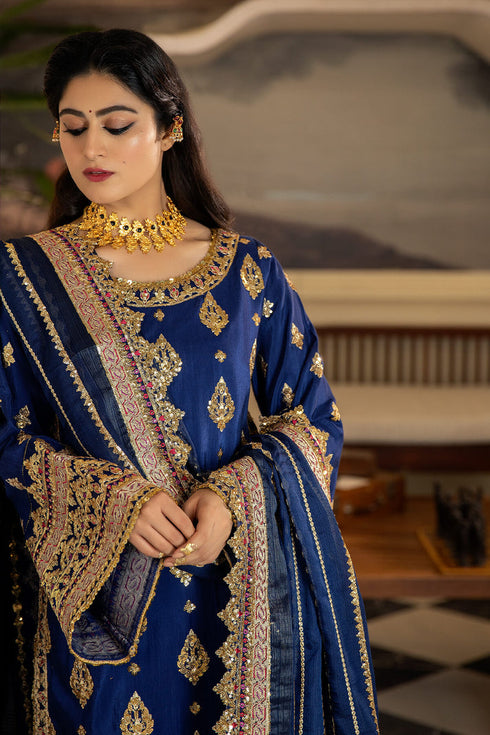 Imrozia Embroidered Raw Silk 3 Piece SRS-07