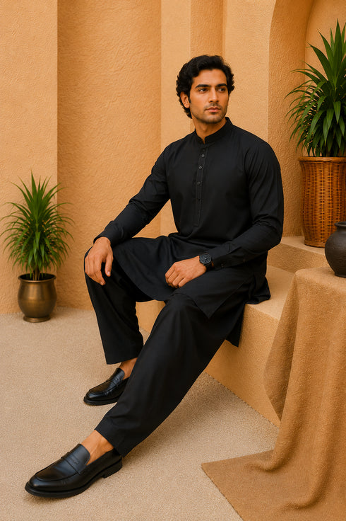 Mens 2PC Wash & Wear Shalwar Kameez ST-09