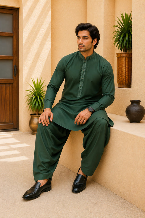Mens 2PC Wash & Wear Shalwar Kameez ST-10