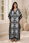 Shah Crafts Women’s African Print Kaftan Dress – Long V-Neck Beach Cover-Up and Loungewear