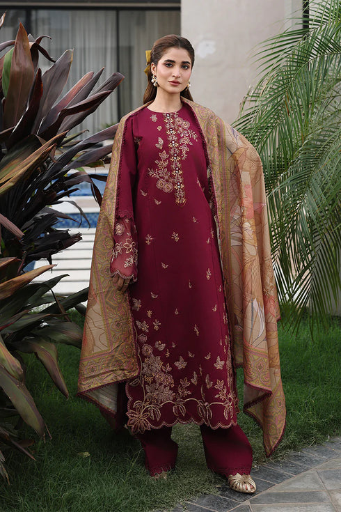 Rang Rasiya Embroidered Lawn suit Shirin