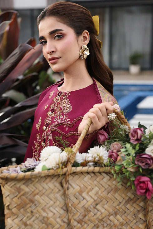 Rang Rasiya Embroidered Lawn suit Shirin