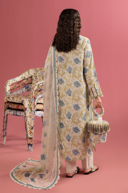 Alizeh Digital Printed Lawn 3 Piece Suit TESORO