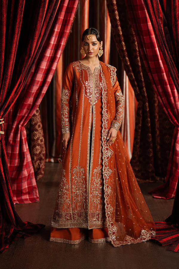Afrozeh Emboridered Raw Silk Suit Aafreen