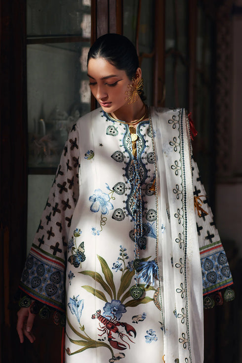 Elan Embroiderd Lawn Suit AZUREH (EL25-04 B)