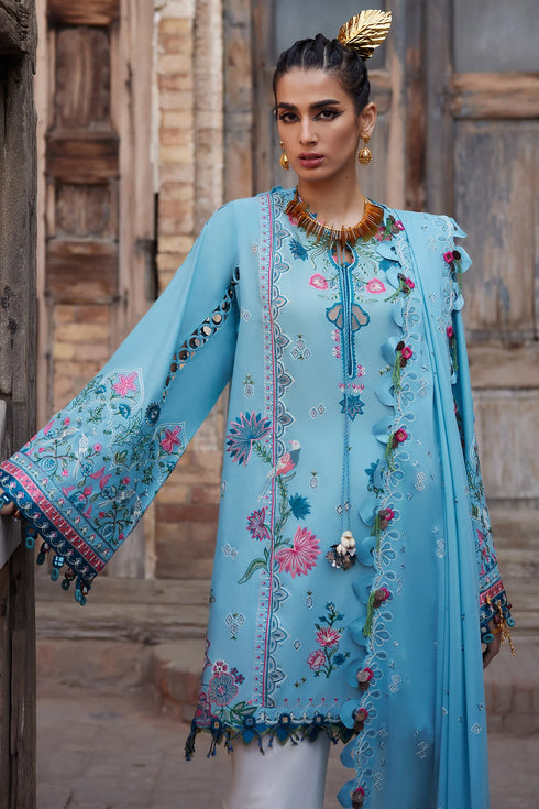 Elan Embroiderd Lawn Suit ISLA BLEU (EL25-11 A)