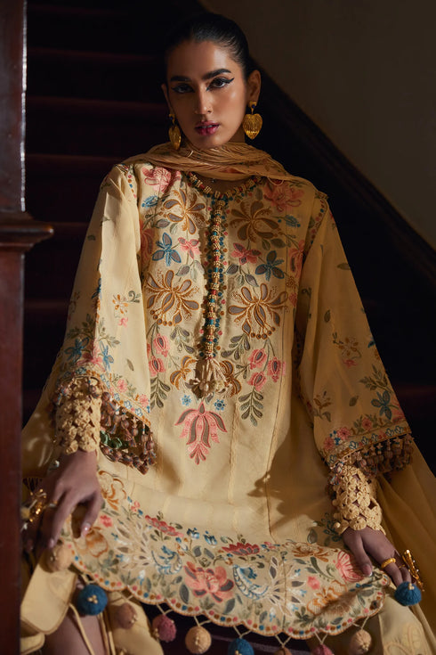 Elan Embroiderd Lawn Suit ZAHARA (EL25-07 A)