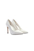 White Matte Drag Queen Pointed Toe Court Shoes – G-924