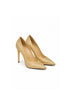 Women's Gold Glitter Diamante Pointed Toe Stiletto Heel Court Shoes – G-924
