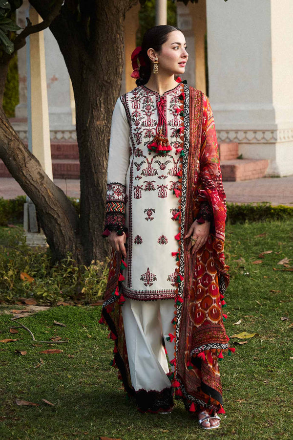 Hussain Rehar Lawn Suit Fawn