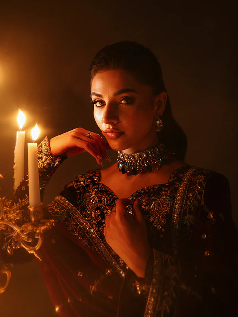 Gulaal Embroidered Velvet Suit CALIRA