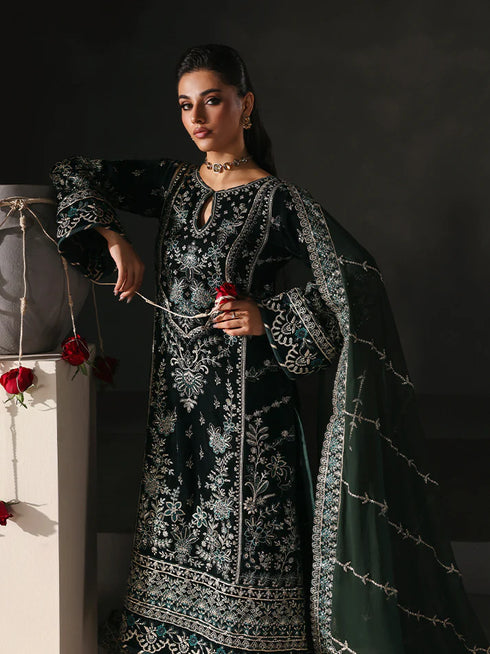 Gulaal Embroidered Velvet Suit EVANA