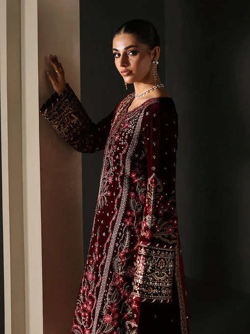 Gulaal Embroidered Velvet Suit VELA