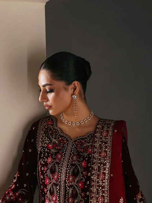 Gulaal Embroidered Velvet Suit VELA