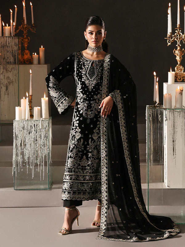 Gulaal Embroidered Velvet Suit ECLISSA